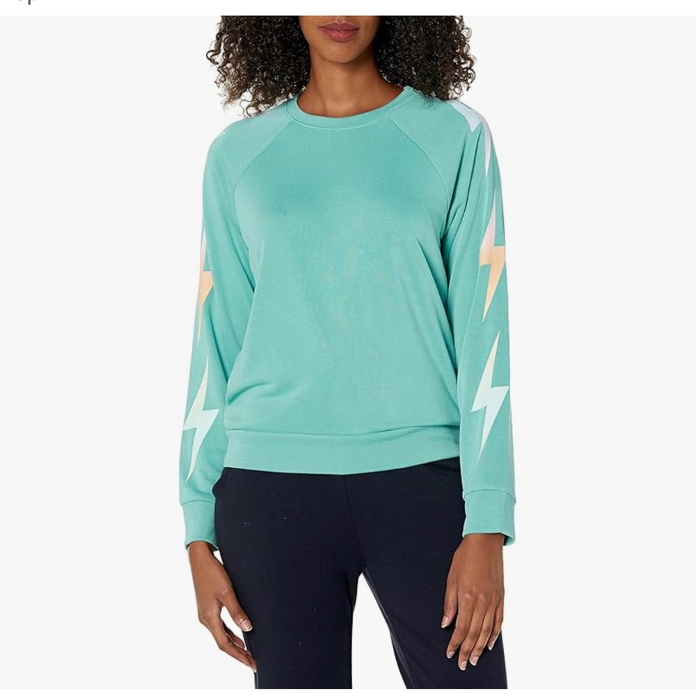 PJ Salvage Women's Loungewear Gradient Good Vibes Long Sleeve Top